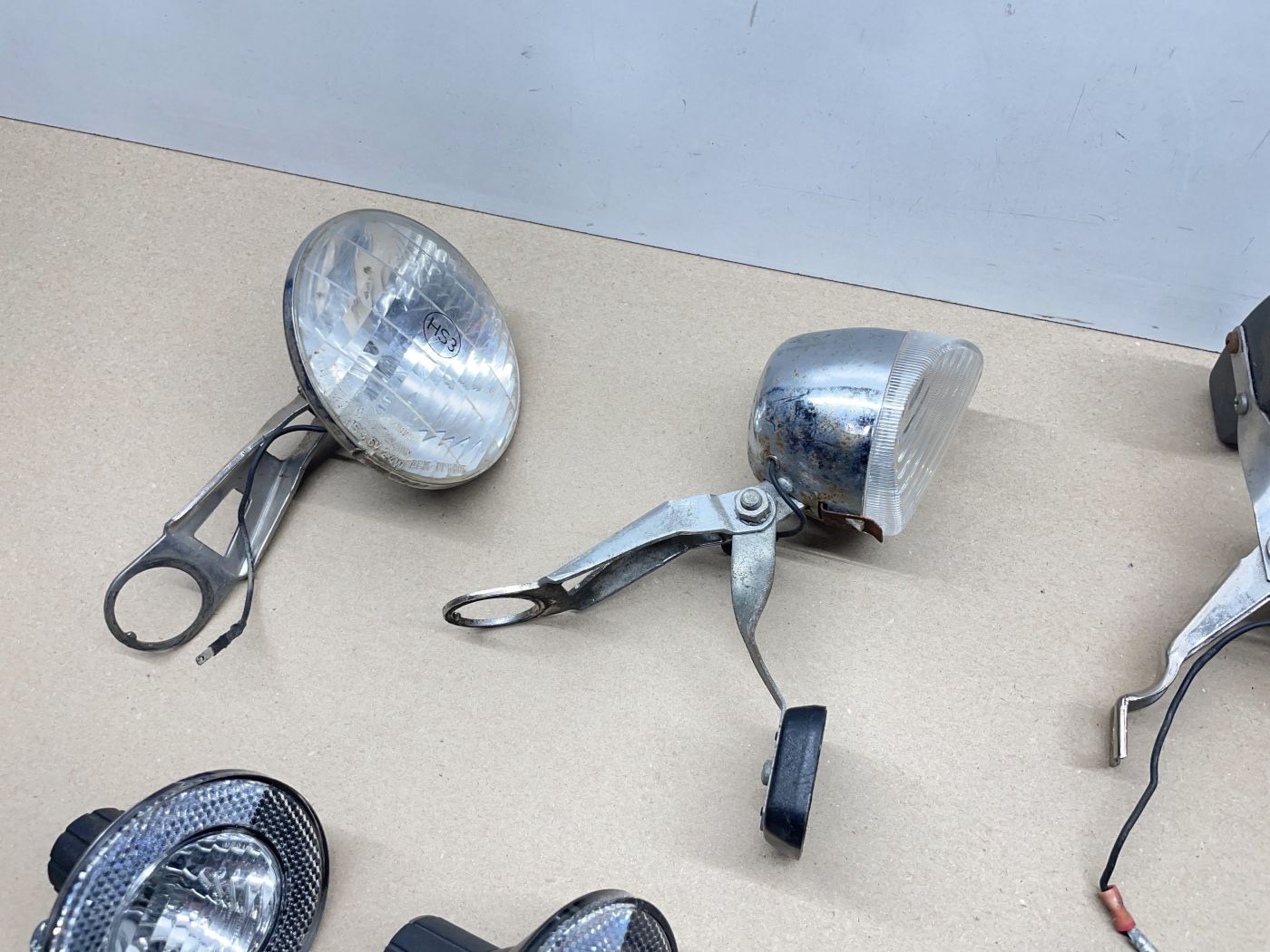 9x Scheinwerfer Fahrrad Licht Lampe Reflektor Basta Lumotec Spartamet (112)
