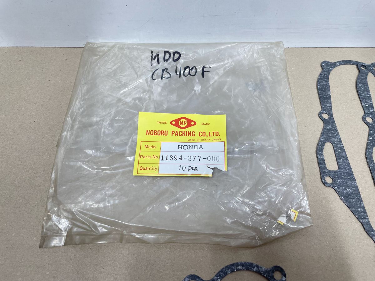 7x Honda CB 400 F - Kupplungsdeckeldichtung clutch cover gasket engine (118-15)