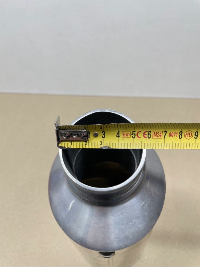 Auspuffblende Endstück Oval 100 x 120mm Motorrad Universal BMW Suzuki Yamaha (118-18)