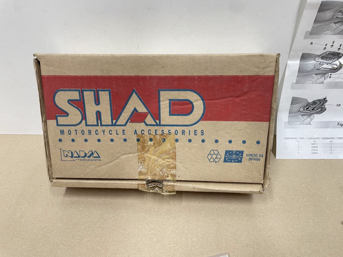 Piaggio TPH 50 80 - SHAD Halteplatte Topcaseträger Grundplatte Adapter (118-16)