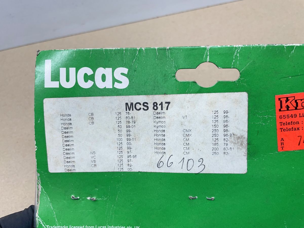 Daelim VC, VS, NS 125 - Lucas Bremsbacken MCS 817 Bremsbeläge NEU (49)