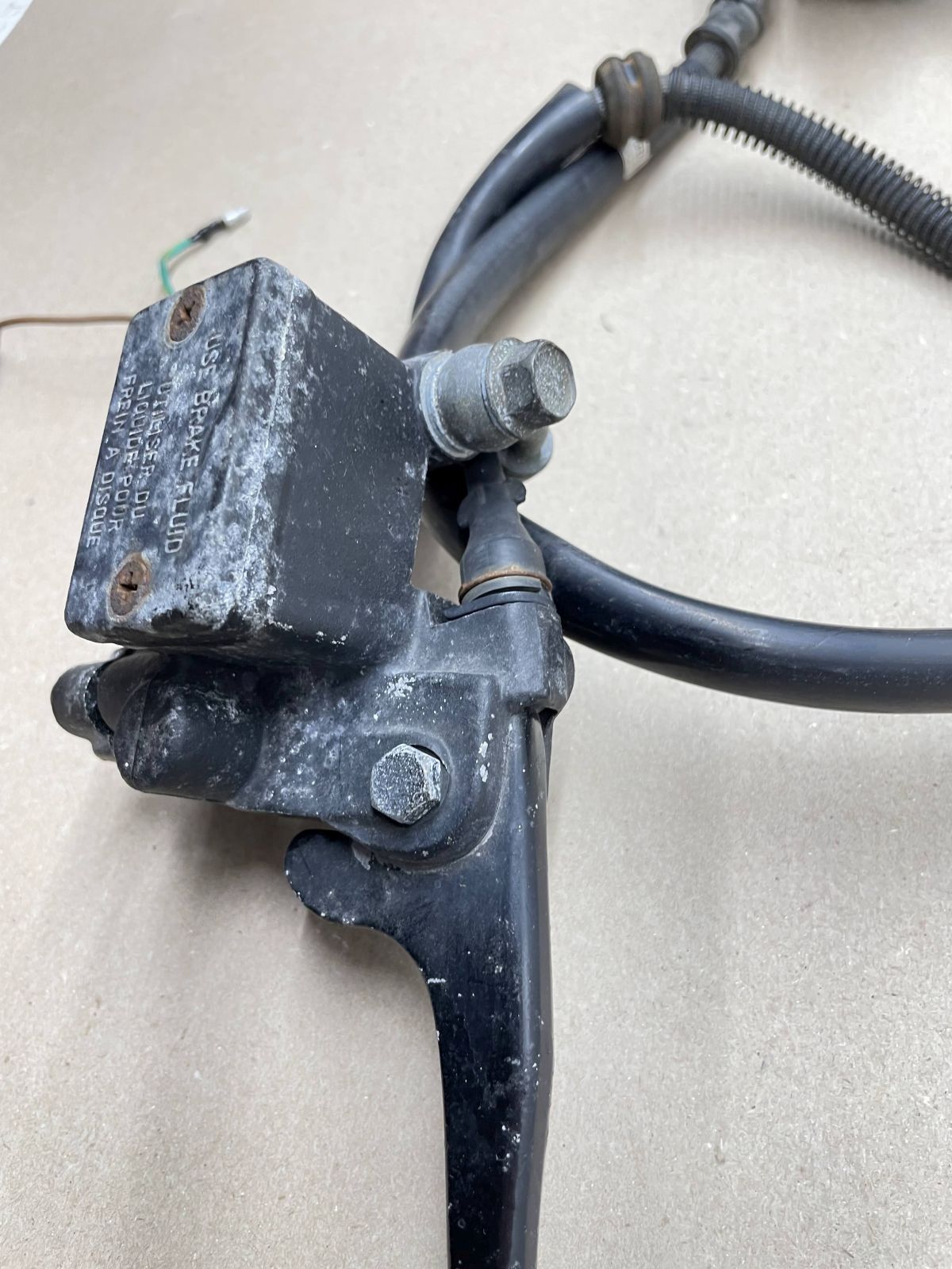 Itteco Shark TR50 - Bremse vorne Bremspumpe Bremszange Bremsleitung   (72-1)
