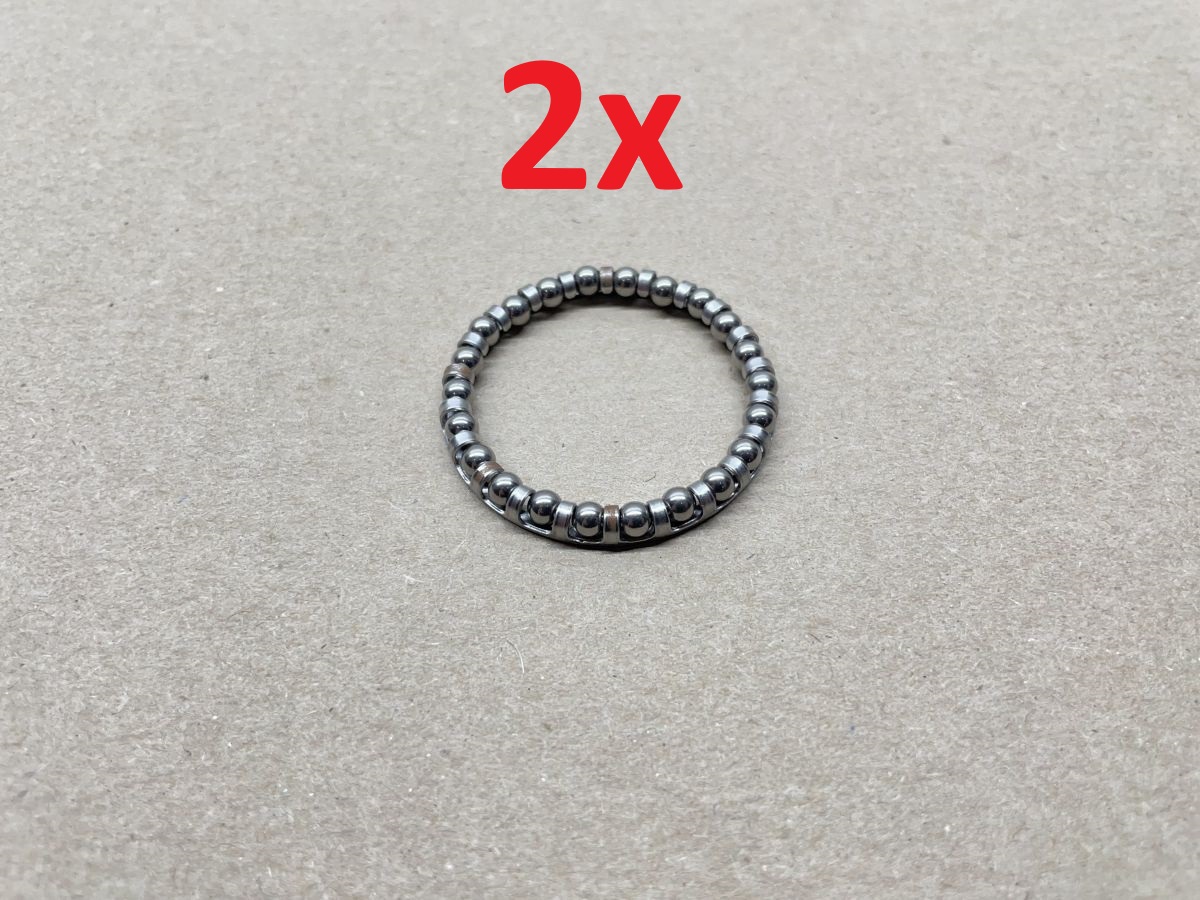 2x Kugelring für 1-1/8 Fahrrad Steuersatz Kugellager Ring 5/32 NEU (94-267)