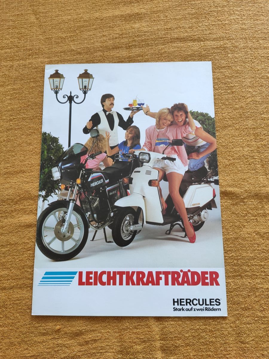 Hercules - original Prospekt : Leichtkrafträder - Mofa Roller Ultra Rarität ! (31)