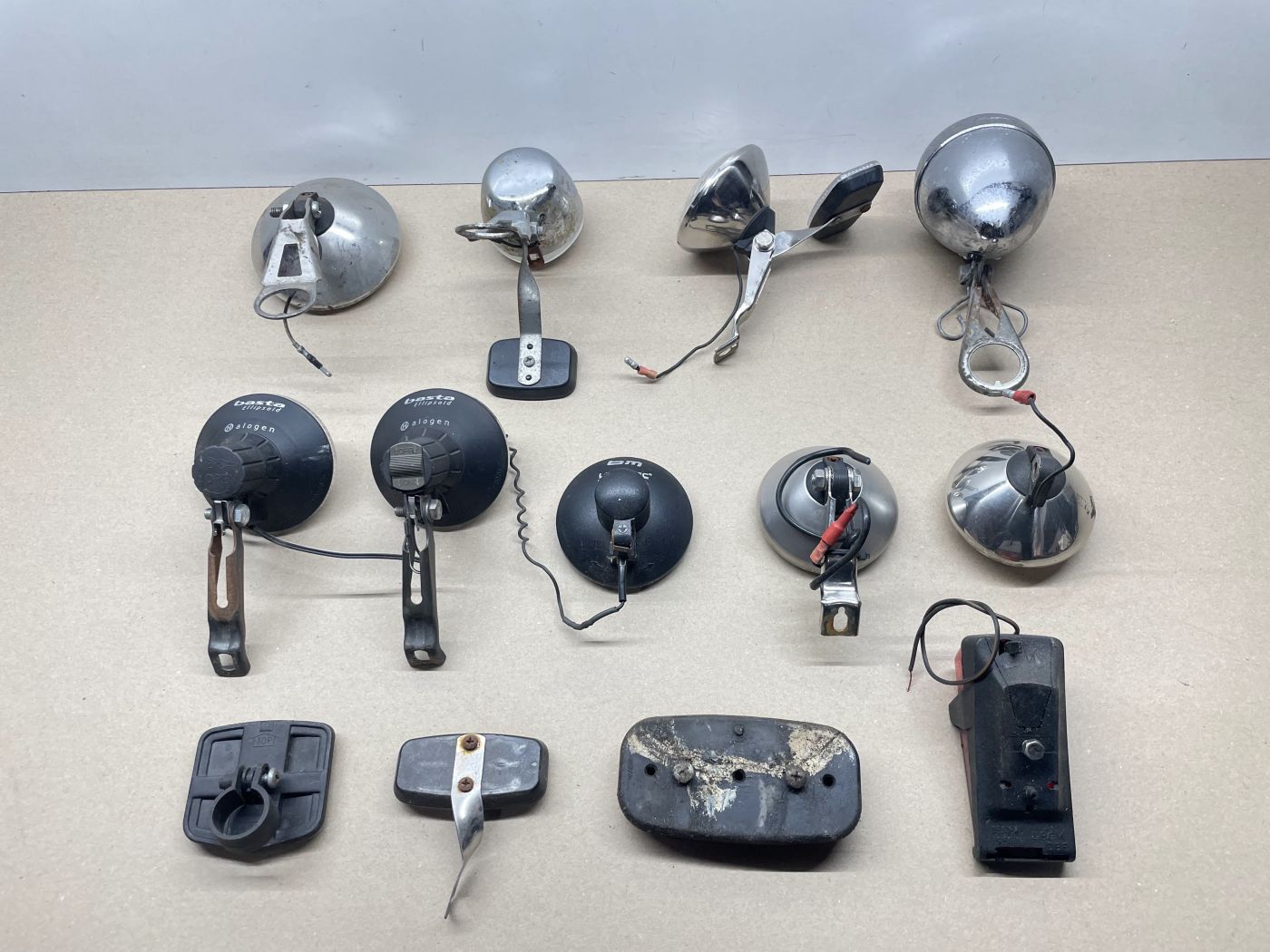 9x Scheinwerfer Fahrrad Licht Lampe Reflektor Basta Lumotec Spartamet (112)