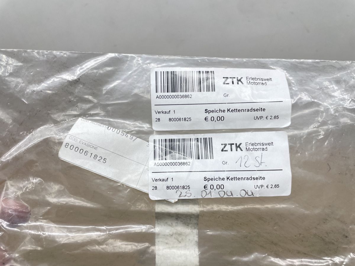 12x Hinterradspeiche 800061825 - Cagiva 750 900 Elefant AC GT NOS (118-19)