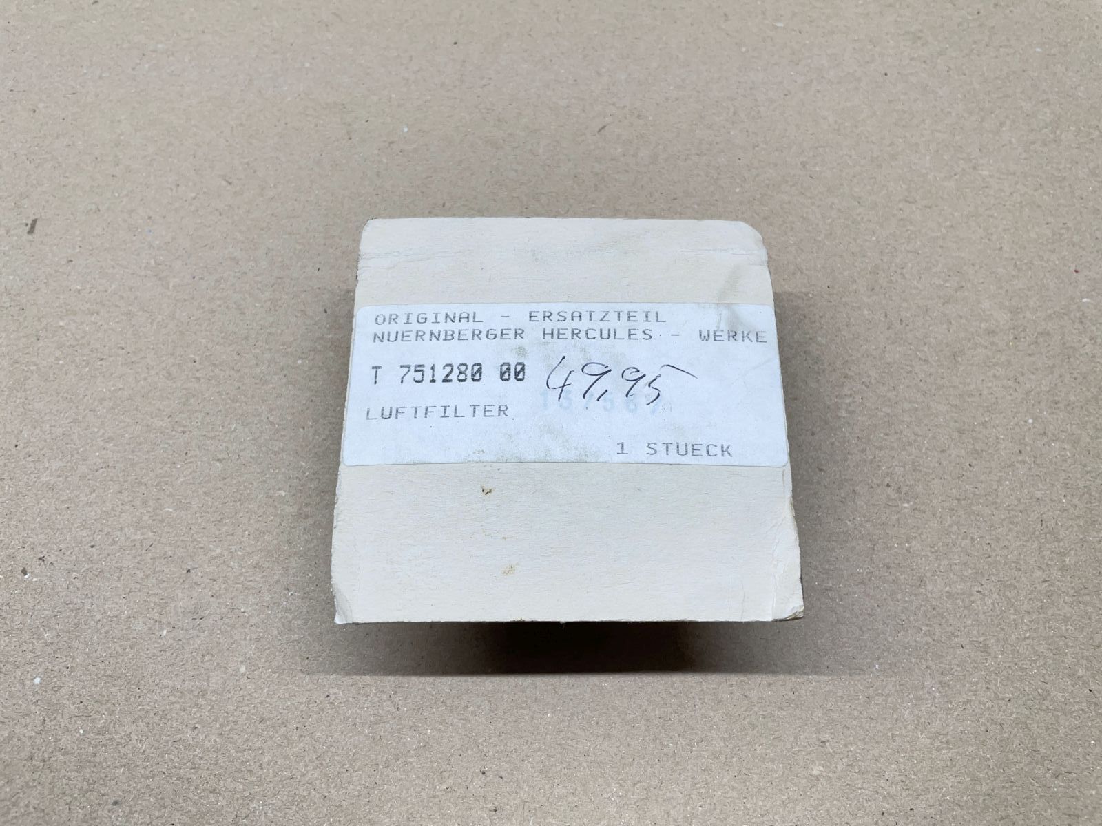 ORIGINAL Gurtner S.A. Luftfilter NEU Selten Vergaser filtre à air  (39-23)