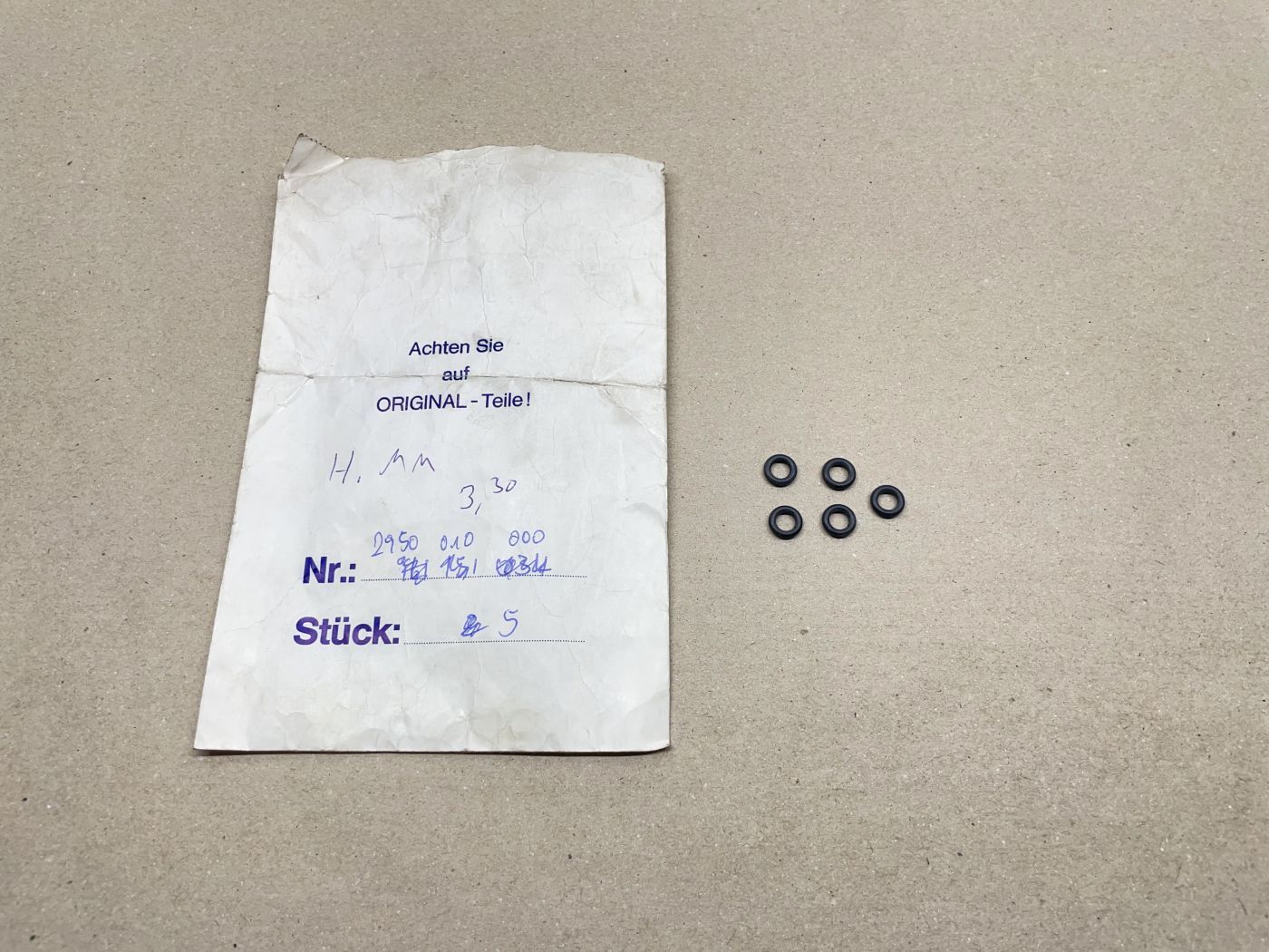 Saxonette Spartamet - 5x Runddichtung NOS TK Vergaser carburetor (39-76R)