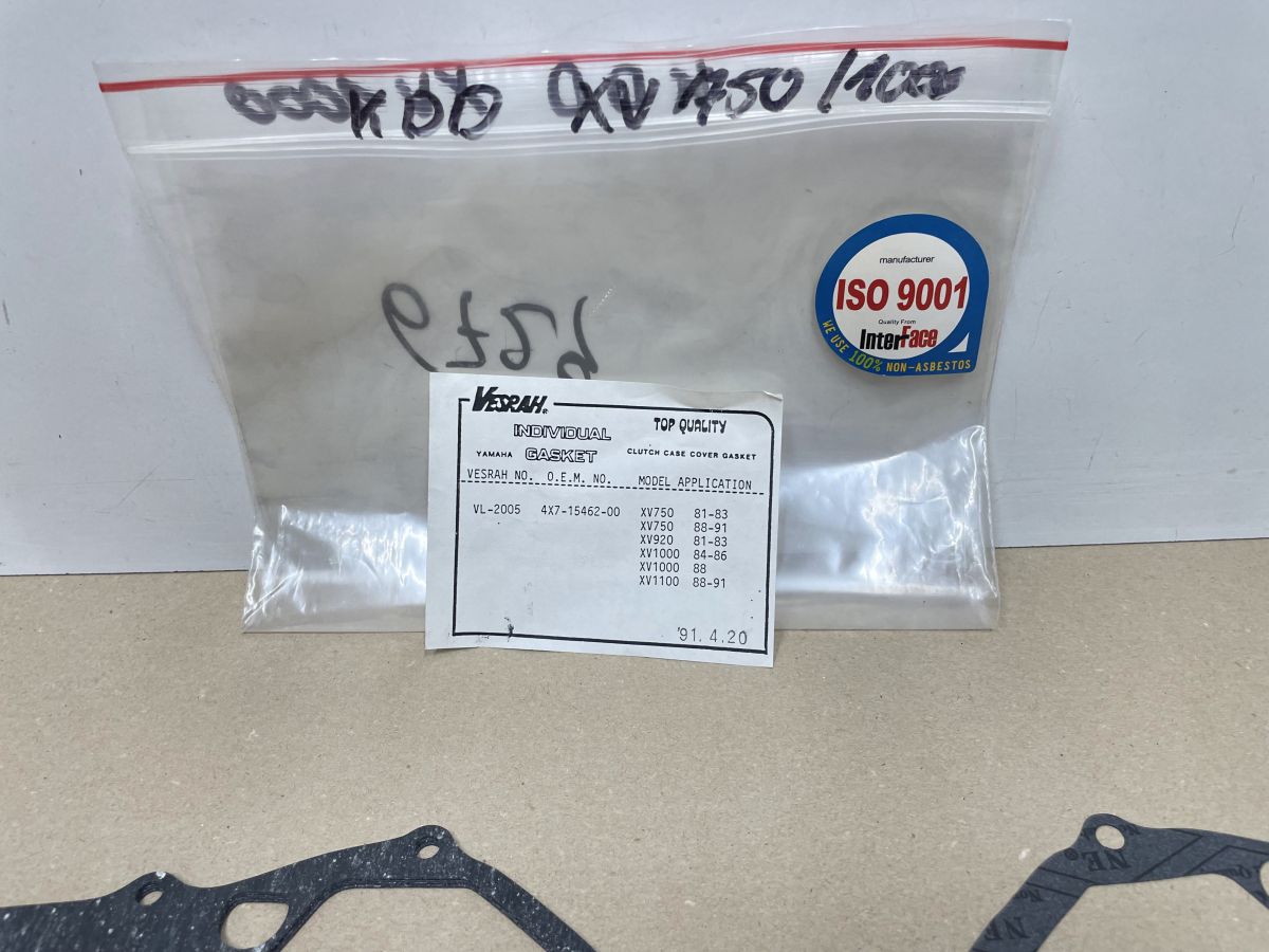 6x Yamaha XV 1000 1100 XV750 - Kupplungsdeckeldichtung clutch cover gasket (118-15)