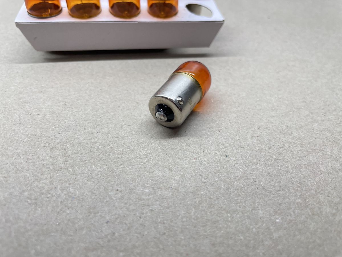 10x Glühlampe Orange 12V 10W BA15s Blinker - KTM Hercules DKW Kreidler (94-476)