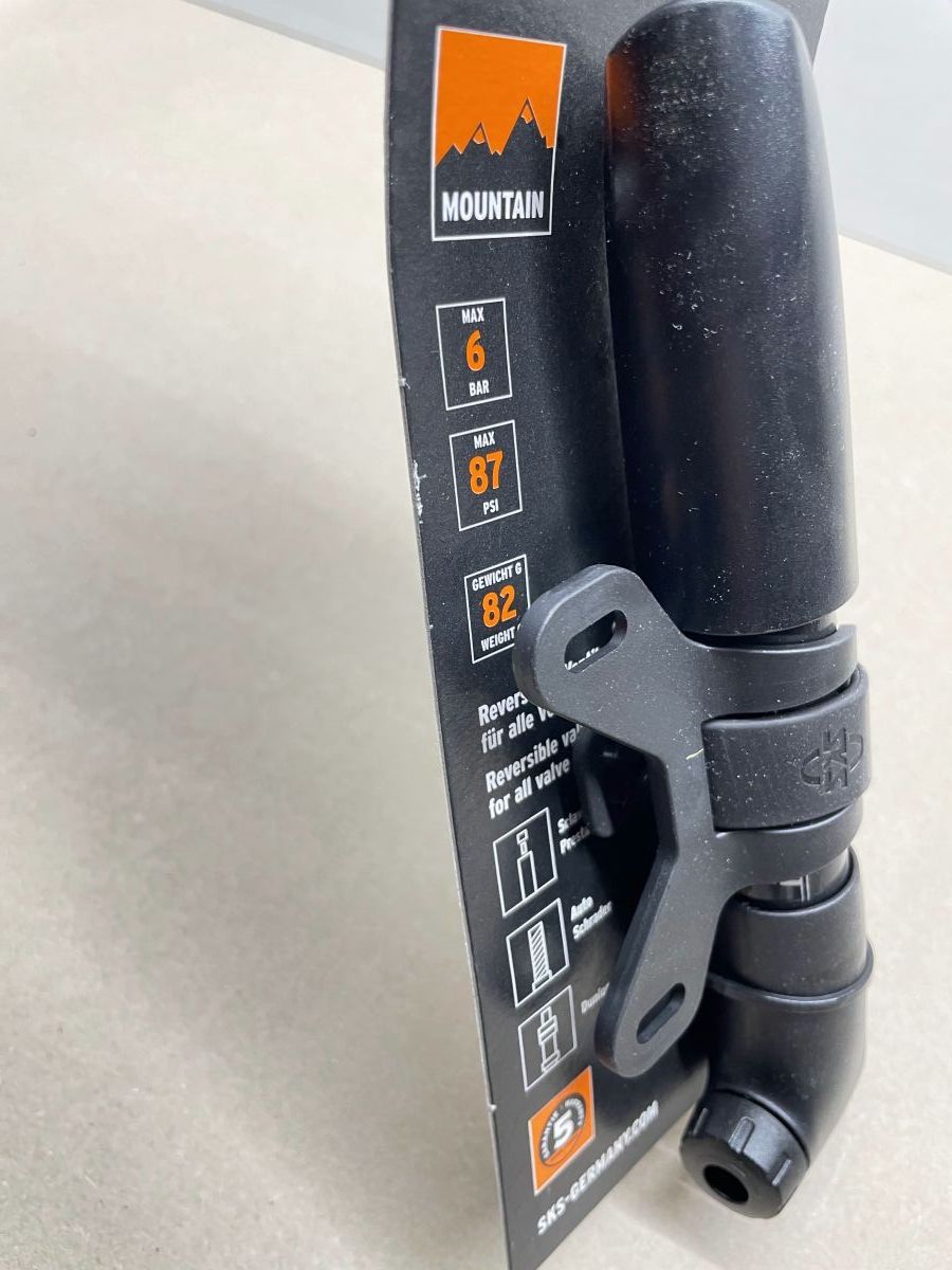 SKS Luftpumpe ROOKIE XS SCHWARZ 185mm Autoventil / Schraderventil (94-192)