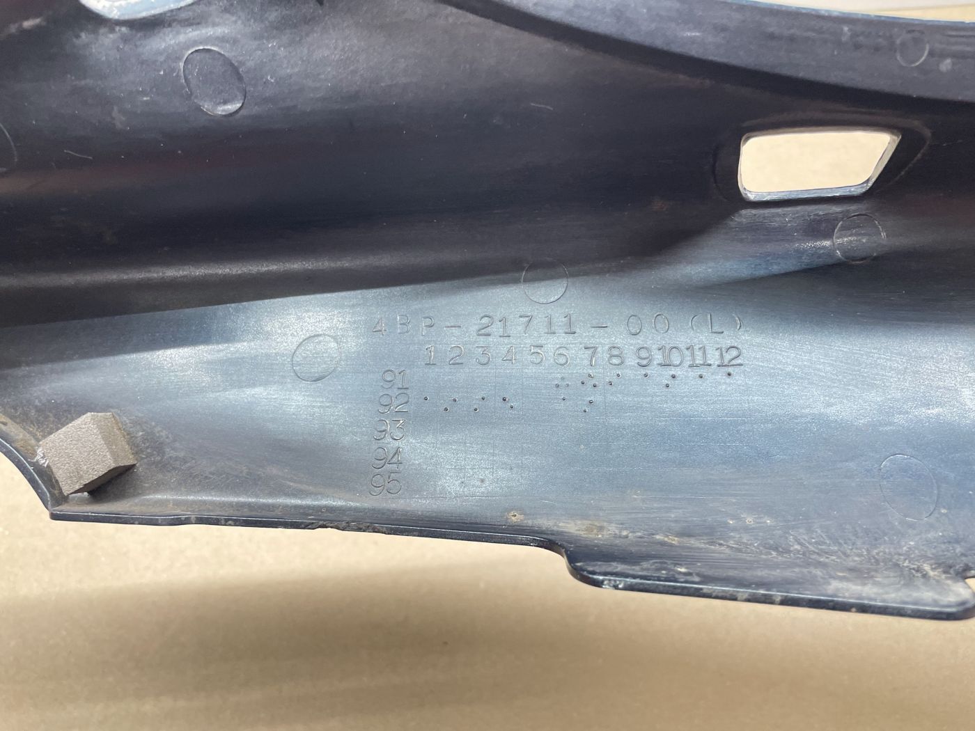 Yamaha XJ 600 - Seitenverkleidung links Seitenteil Abdeckung fairing (118)