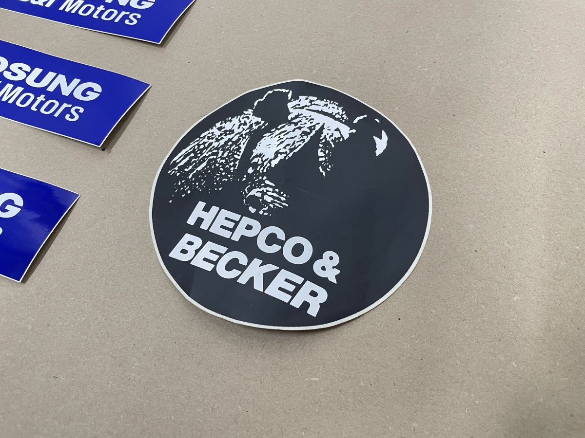 1x PIRELLI + 3x HYOSUNG + 1x HEPCO & BECKER - Sticker Aufkleber GF GS GA125 (118-8)