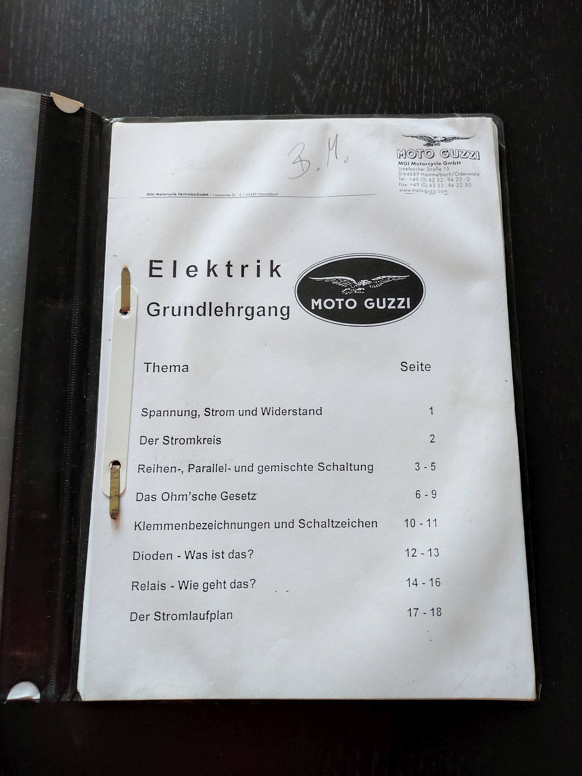 Moto Guzzi Elektrik Grundlehrgang Reparatur Weber Marelli Zündanlage (38)