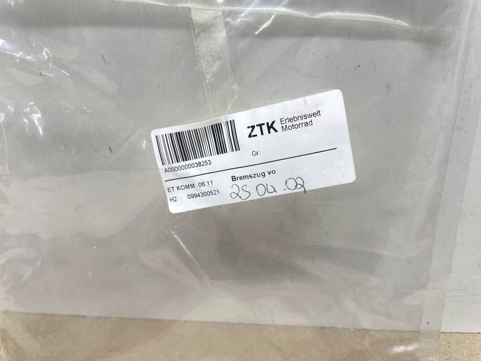 LEM Condor S6 / Cayman ATV - Bremszug vorne 0994300521 front brake cable  (118-28)