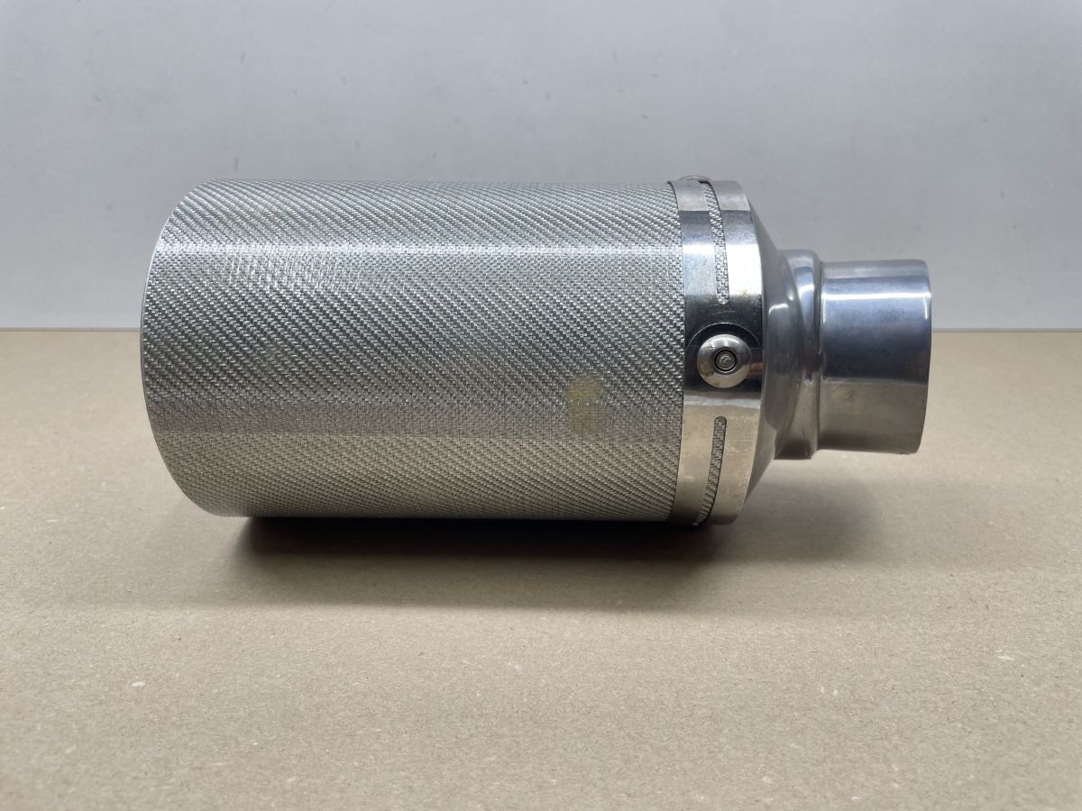 Auspuffblende Endstück Oval 100 x 120mm Motorrad Universal BMW Suzuki Yamaha (118-18)