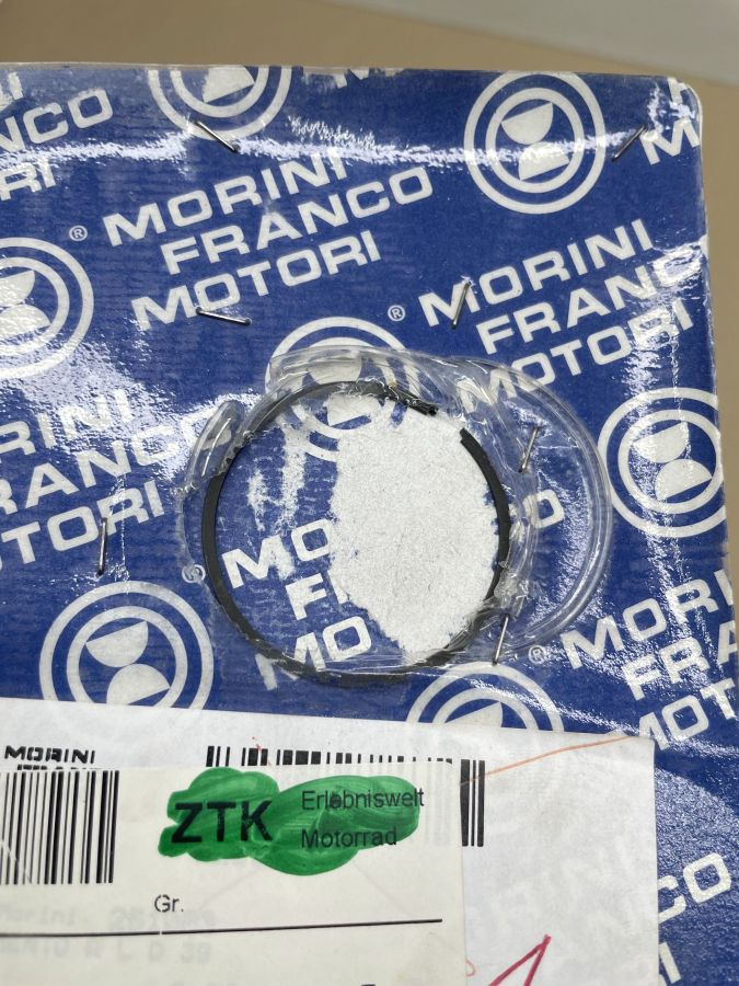 Franco Morini Kolbenring 39mm NEU NOS piston ring LEM Malaguti (118-19)