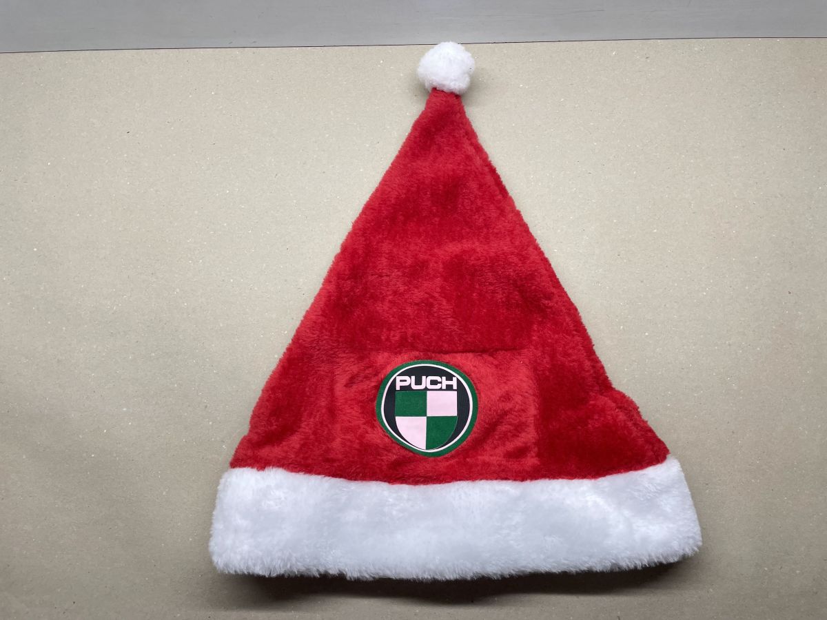 Weihnachtsmütze mit Puch Logo Nikolausmütze Maxi X50 Monza Imola Cobra Ranger (94T)