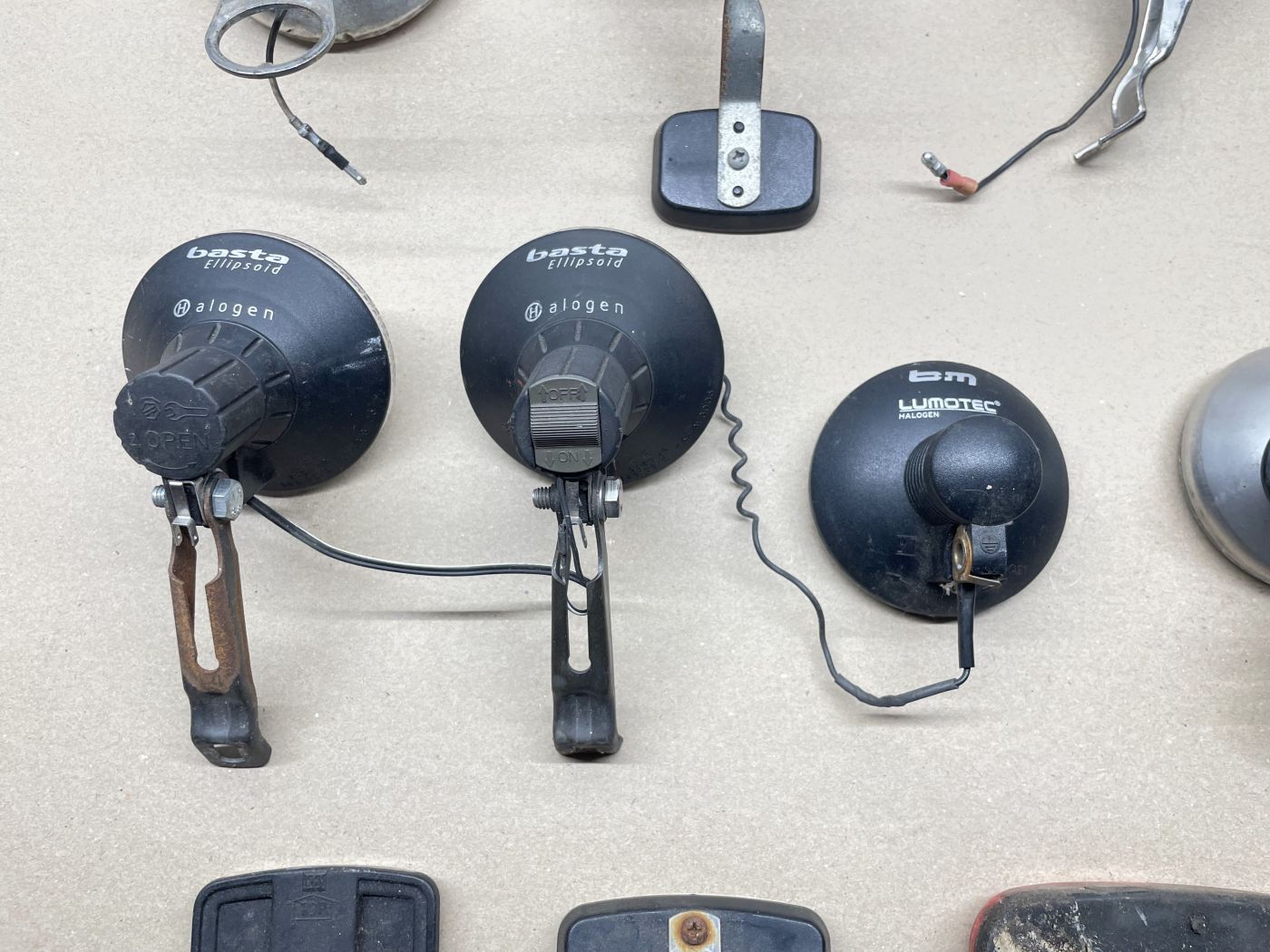 9x Scheinwerfer Fahrrad Licht Lampe Reflektor Basta Lumotec Spartamet (112)