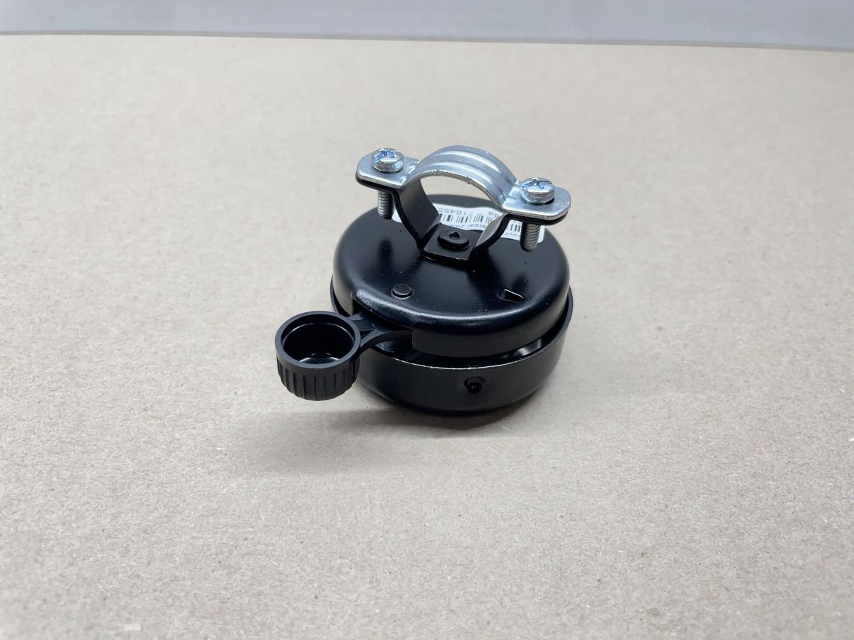 Fahrradklingel Widek Krone Schwarz Rund Schelle Mofa Moped Saxonette (94-198)