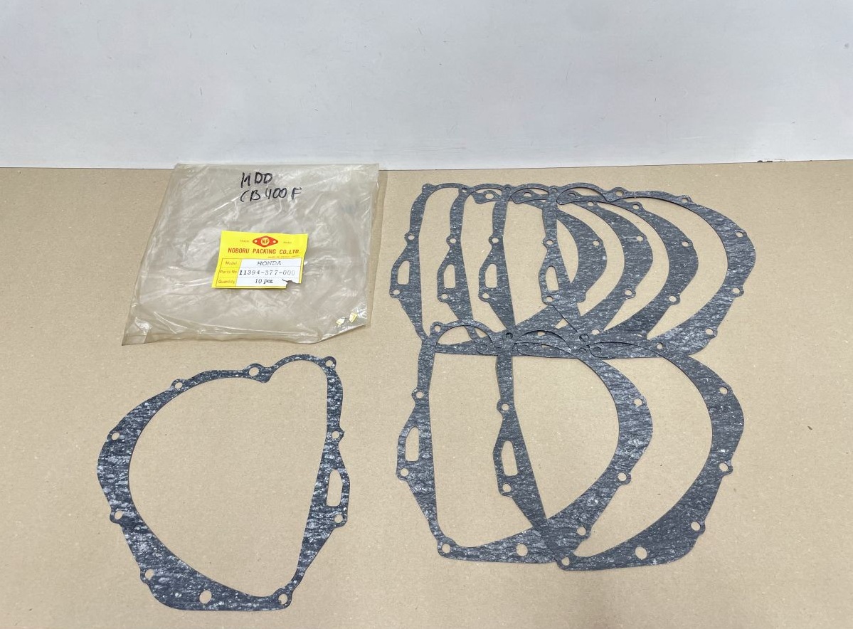7x Honda CB 400 F - Kupplungsdeckeldichtung clutch cover gasket engine (118-15)