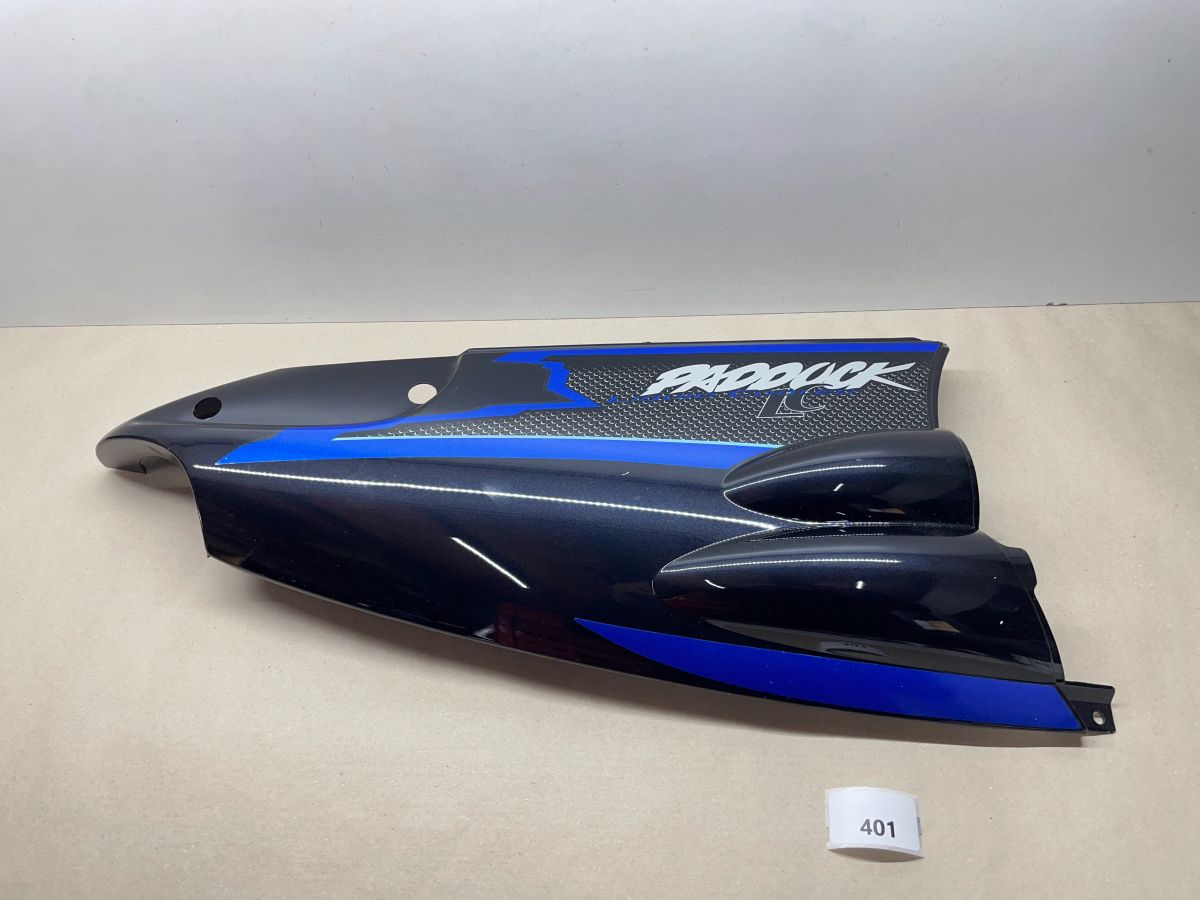 Derbi Paddock 50 - Seitenverkleidung links NEU Blau Schwarz Abdeckung  (102-RU)