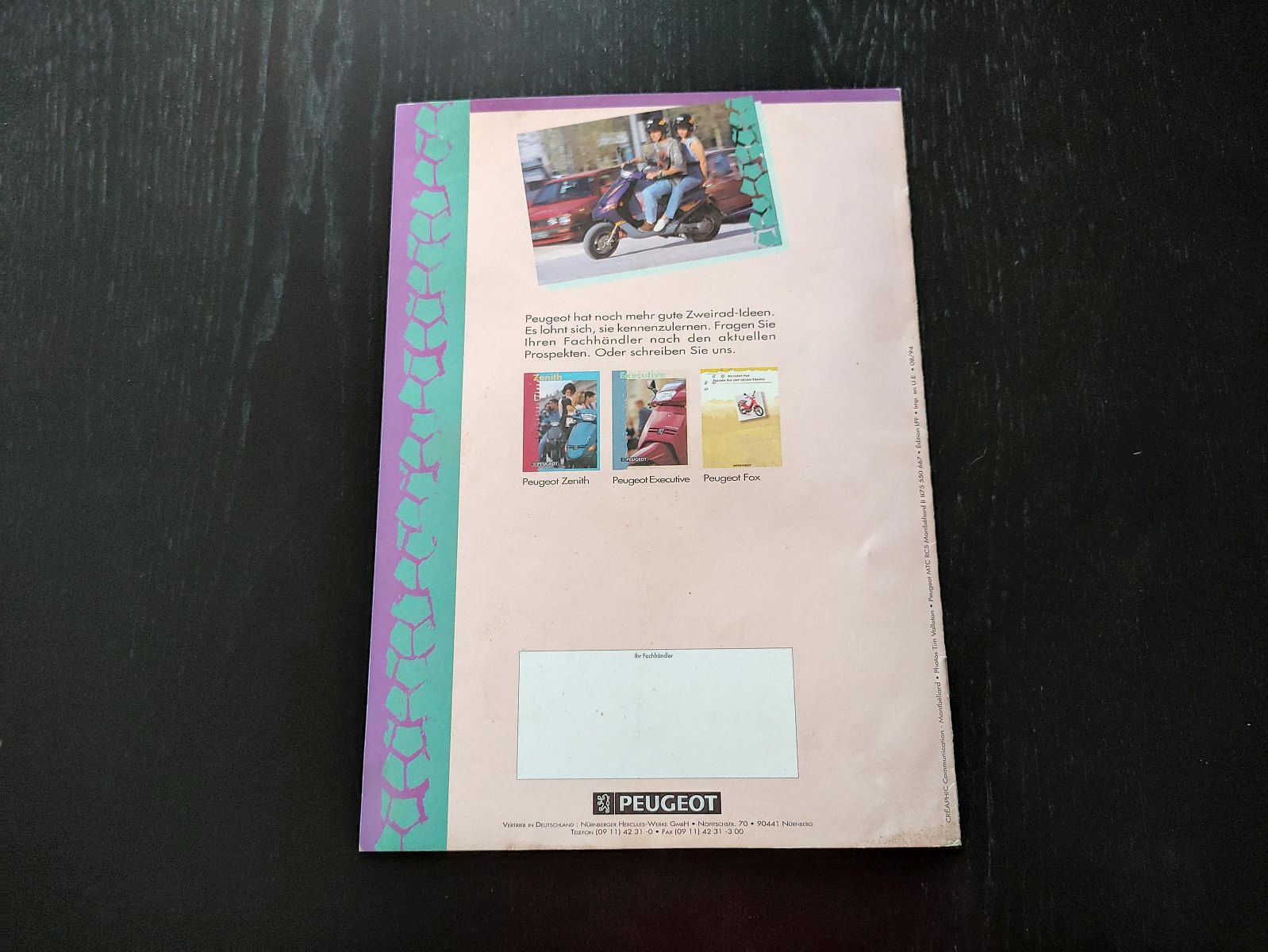Peugeot Buxy Roller - ORIGINAL Prospekt Werbung Broschüre  (39)