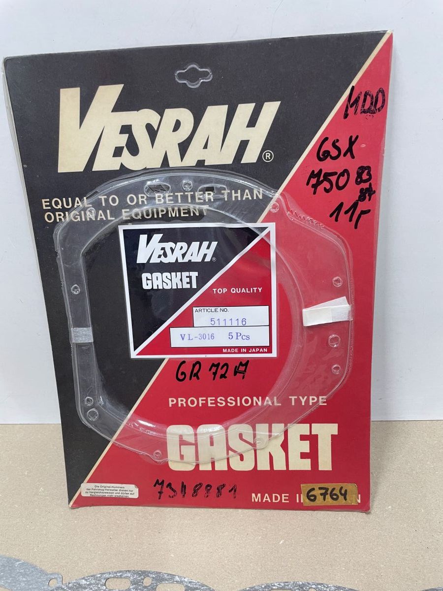 4x Suzuki GSX 750 - Vesrah Kupplungsdeckeldichtung clutch cover gasket (118-15)