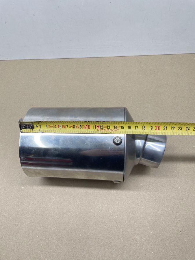 Auspuffblende Endstück Oval 100 x 120mm Motorrad Universal BMW Suzuki Yamaha (118-18)