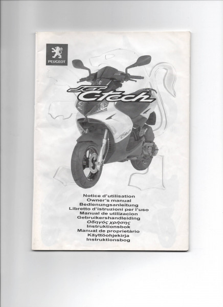 Peugeot JetForce C-Tech 50 original Bedienungsanleitung Owners Manual (100)