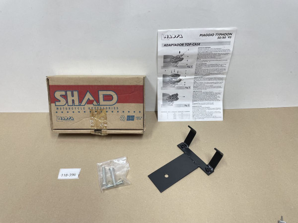 Piaggio TPH 50 80 - SHAD Halteplatte Topcaseträger Grundplatte Adapter (118-16)