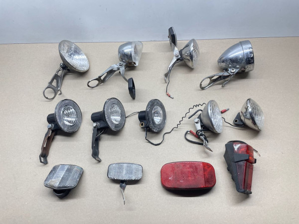 9x Scheinwerfer Fahrrad Licht Lampe Reflektor Basta Lumotec Spartamet (112)