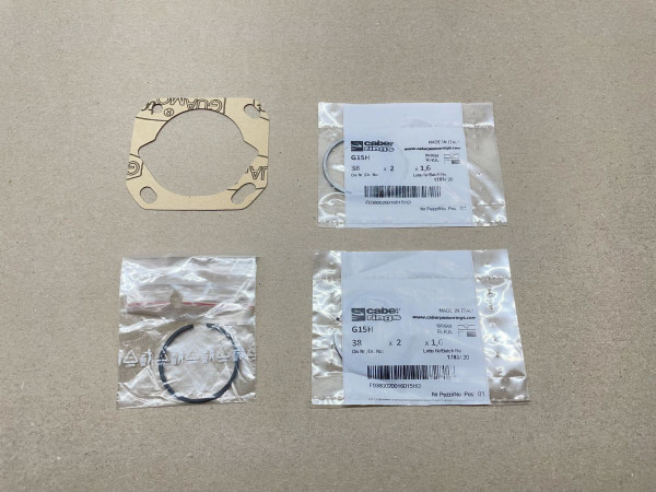 3x Kolbenring 38 x 2,0 + Dichtung Hercules Prima M 2 3 4 5 S Sachs 505 (94-503)
