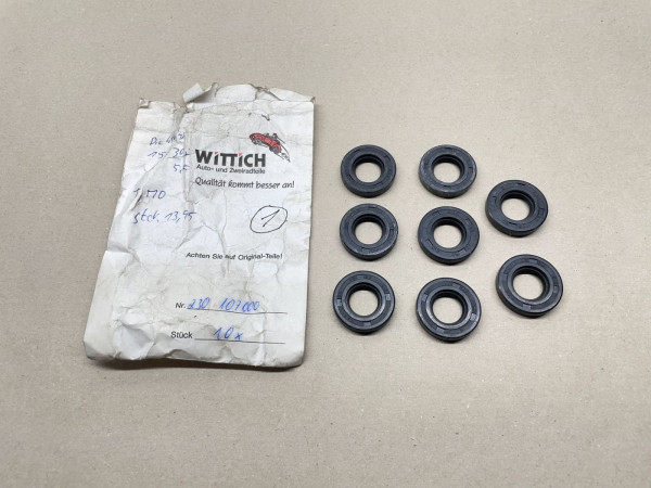 6x Wellendichtring 15 x 30 x 5,5 NOS Sachs 504 505 Motor Hercules Prima (37-76R)