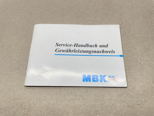 MBK XC 125 Flame Service-Handbuch Gewährleistungsnachweis NEU (39-44R)