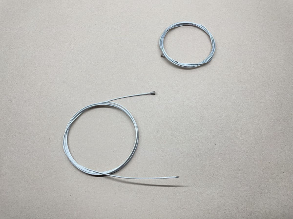 2x Bowdenzug 2200mm Nippel 6x8mm Kelchform Mofa Moped KTM DKW Kreidler (94-470)