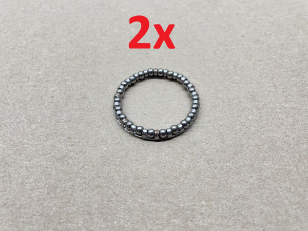 2x Kugelring für 1-1/8 Fahrrad Steuersatz Kugellager Ring 5/32 NEU (94-267)